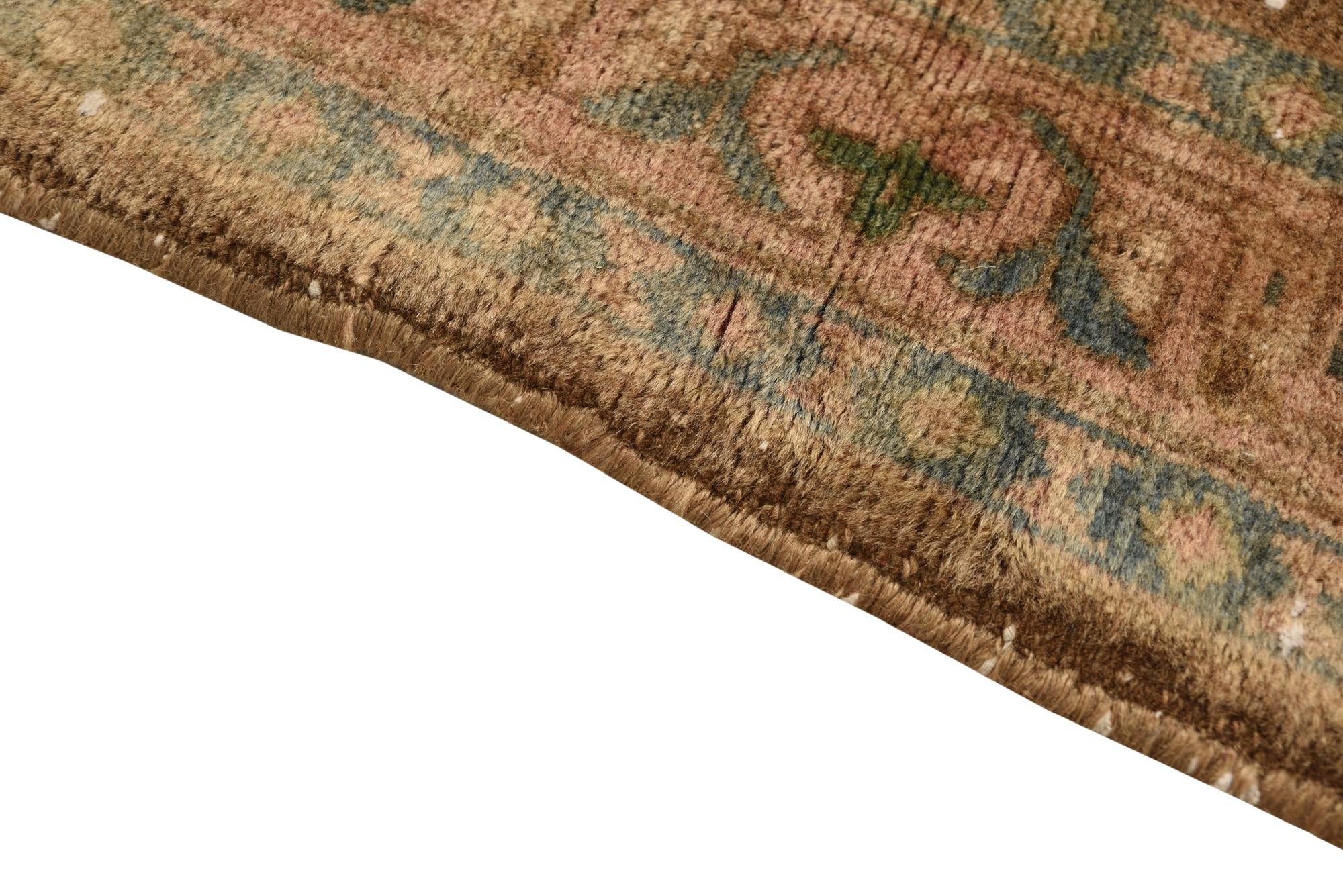 3' 6 x 9' 5 Hand Knotted Ultra Vintage Persian Wool Runner Rug