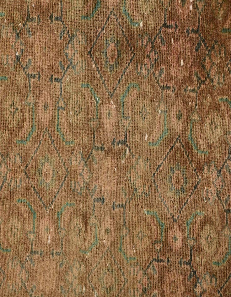 Detail image of 3' 6 x 9' 5  Hand Knotted Ultra Vintage Persian Wool Runner Rug