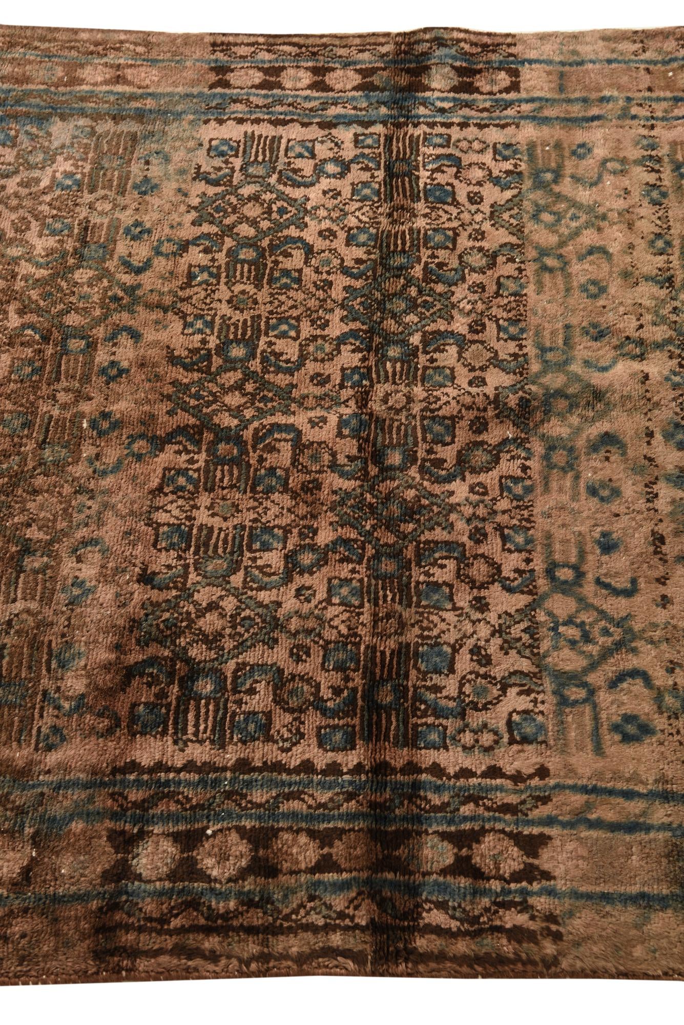 4' x 9' 3 Hand Knotted Ultra Vintage Persian Wool Runner Rug