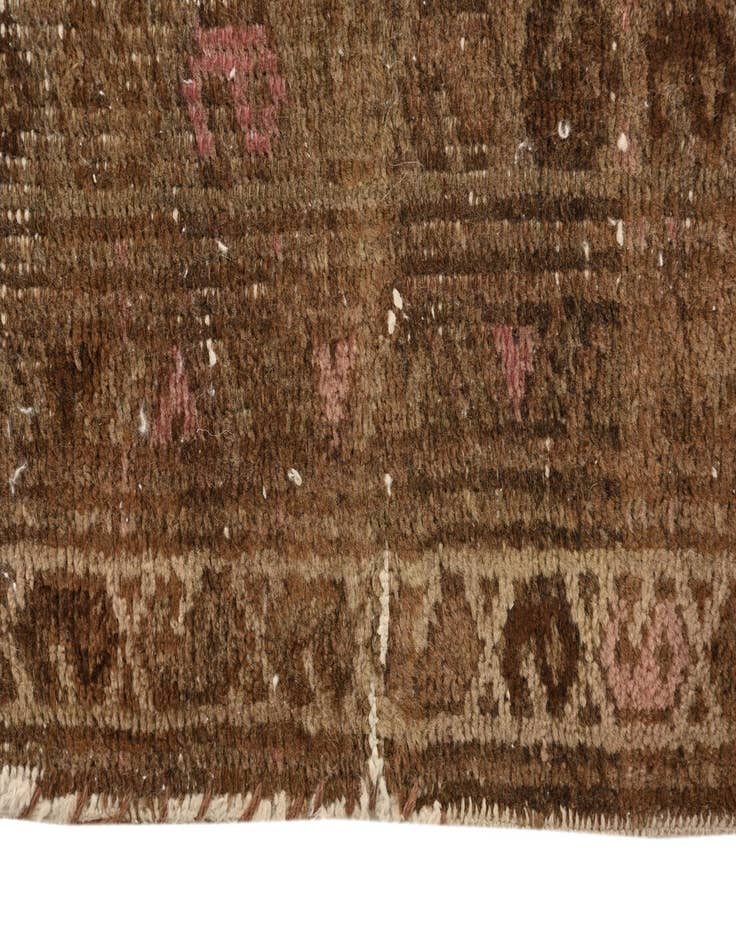 Detail image of 3' 7 x 9'  Hand Knotted Ultra Vintage Persian Wool Runner Rug