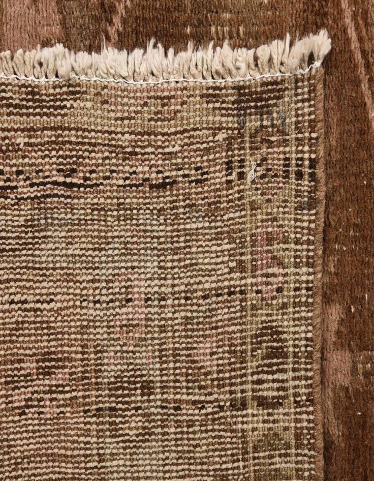 Detail image of 3' 7 x 9'  Hand Knotted Ultra Vintage Persian Wool Runner Rug