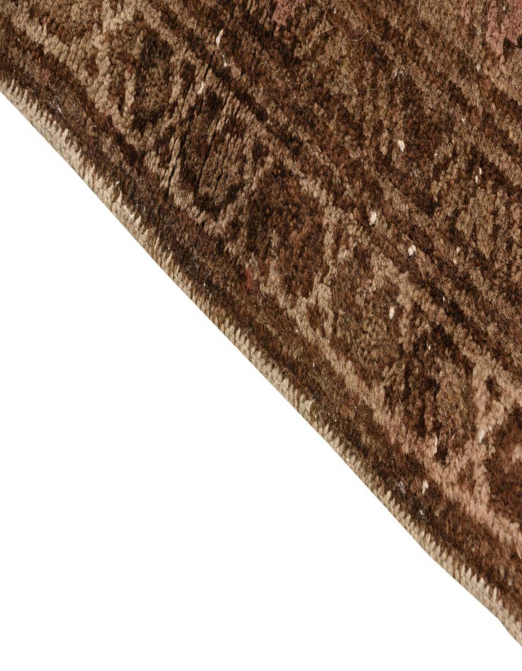 Detail image of 3' 7 x 9'  Hand Knotted Ultra Vintage Persian Wool Runner Rug