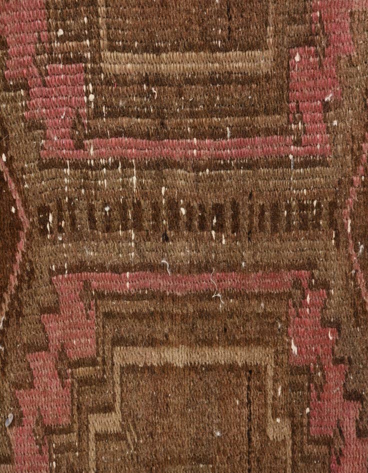 Detail image of 3' 7 x 9'  Hand Knotted Ultra Vintage Persian Wool Runner Rug