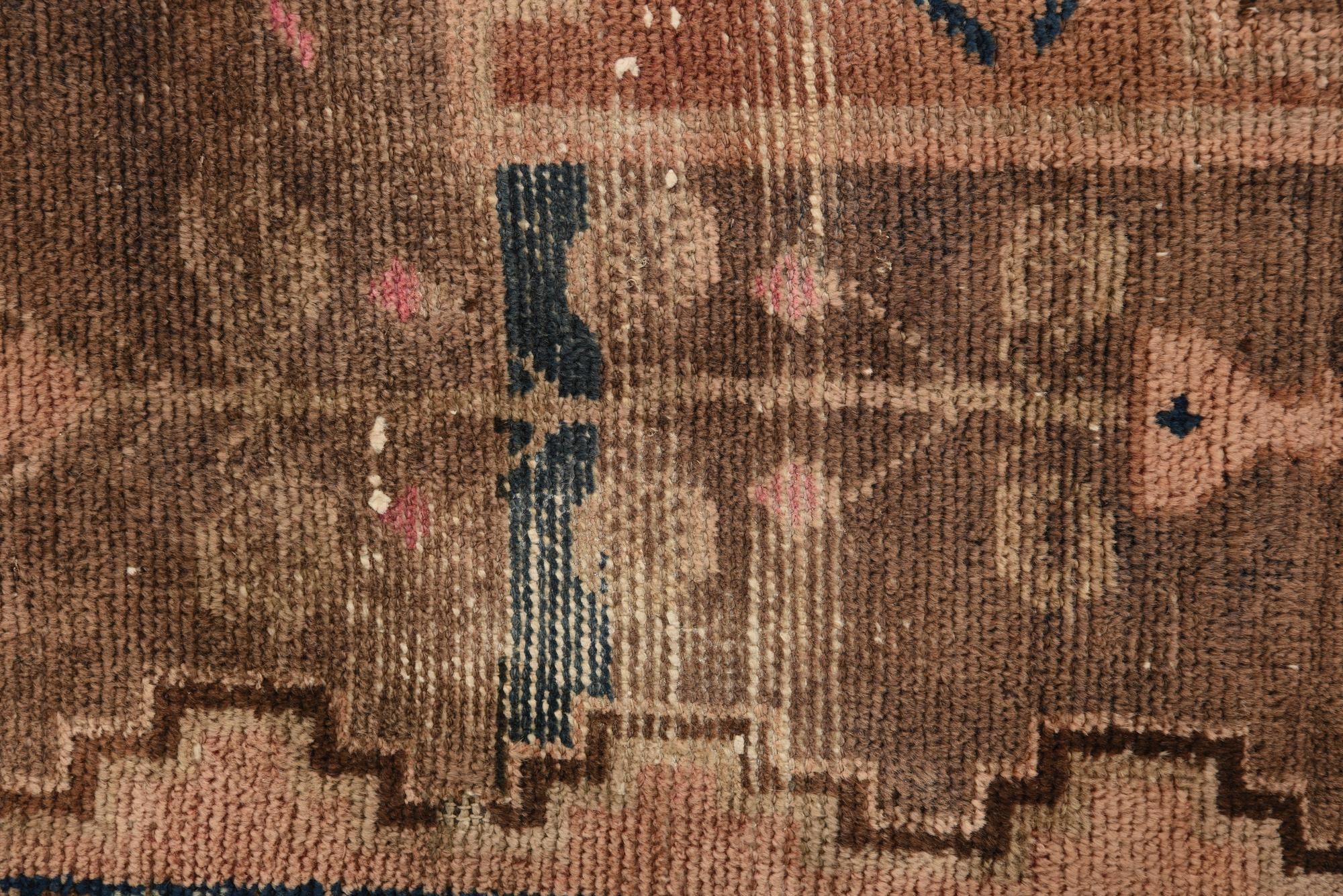 130cm x 275cm anudado a mano Ultra Vintage Alfombra Persa Lana Pasillera