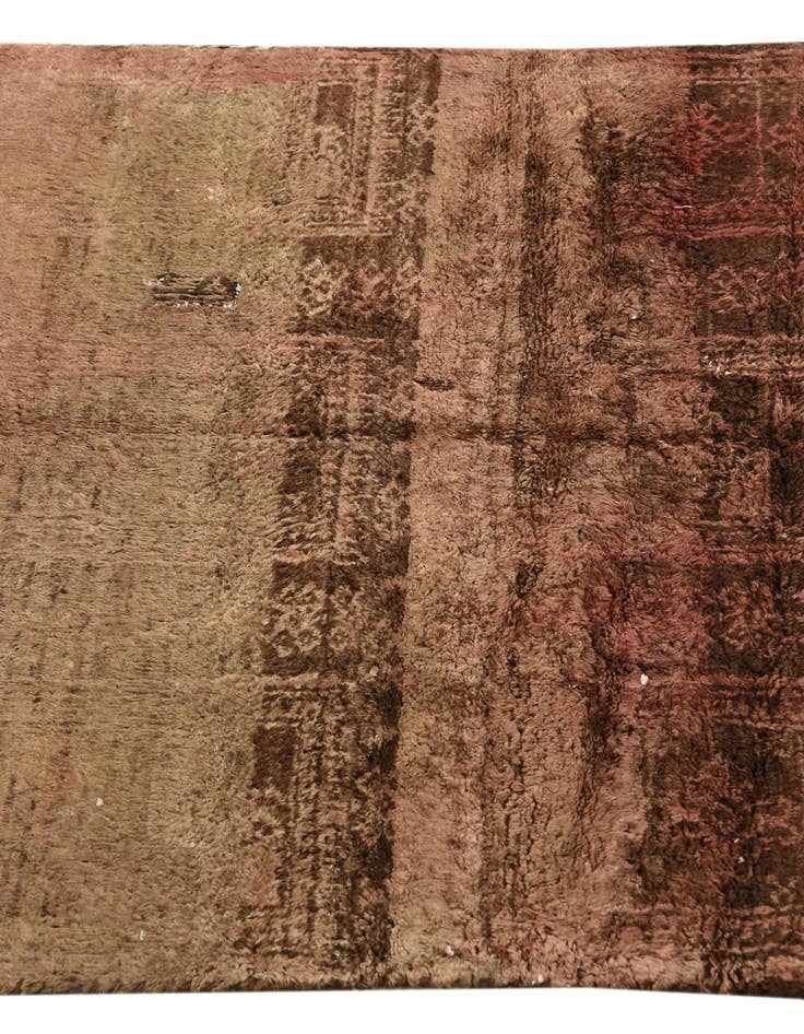 Detail image of 2' 5 x 5' 3  Hand Knotted Ultra Vintage Persian Wool Runner Rug