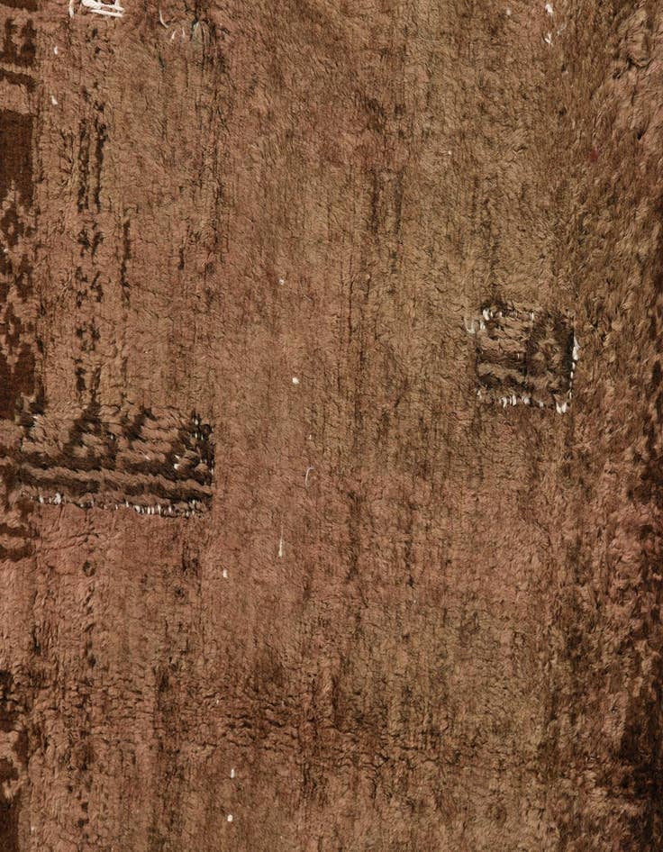 Detail image of 2' 5 x 5' 3  Hand Knotted Ultra Vintage Persian Wool Runner Rug