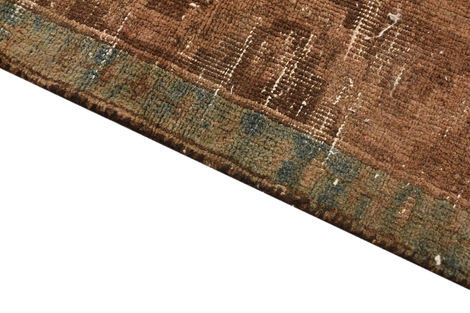 3' 6 x 9' Hand Knotted Ultra Vintage Persian Wool Runner Rug