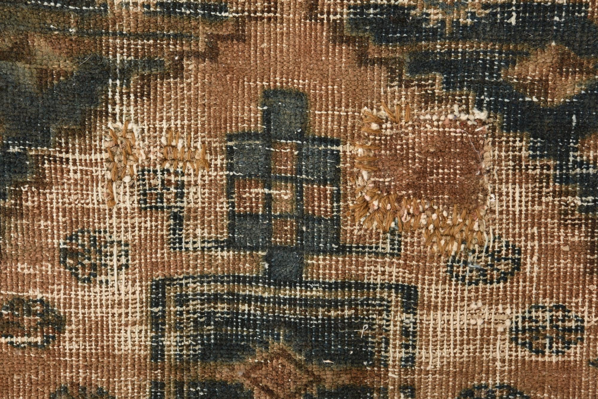 3' 6 x 9' Hand Knotted Ultra Vintage Persian Wool Runner Rug
