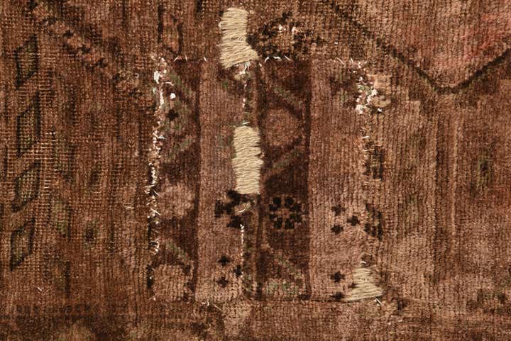 4' x 9' Hand Knotted Ultra Vintage Persian Wool Runner Rug