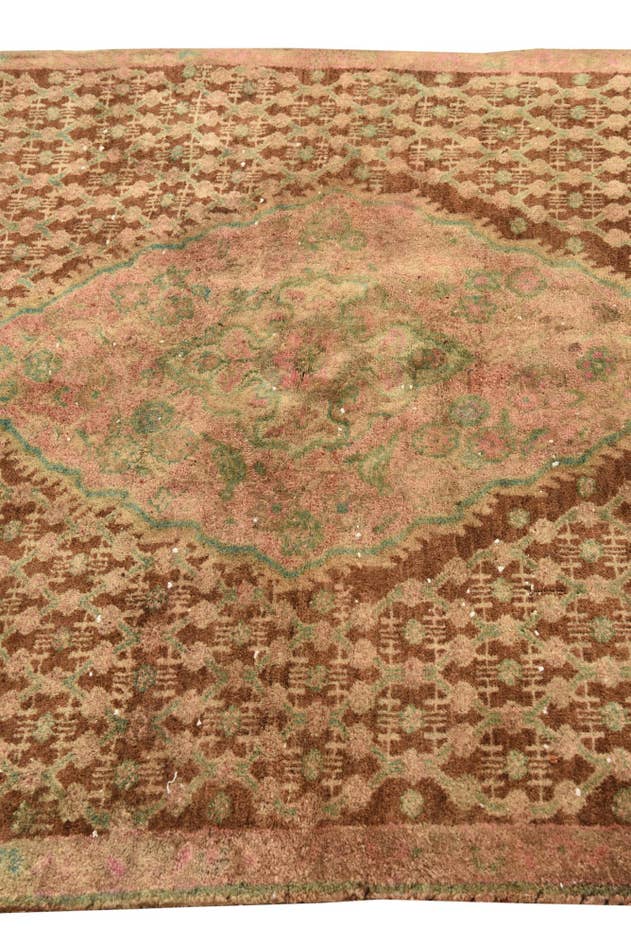 Detail image of 4' x 9' 3 Hand Knotted Ultra Vintage Persian Wool Runner Rug