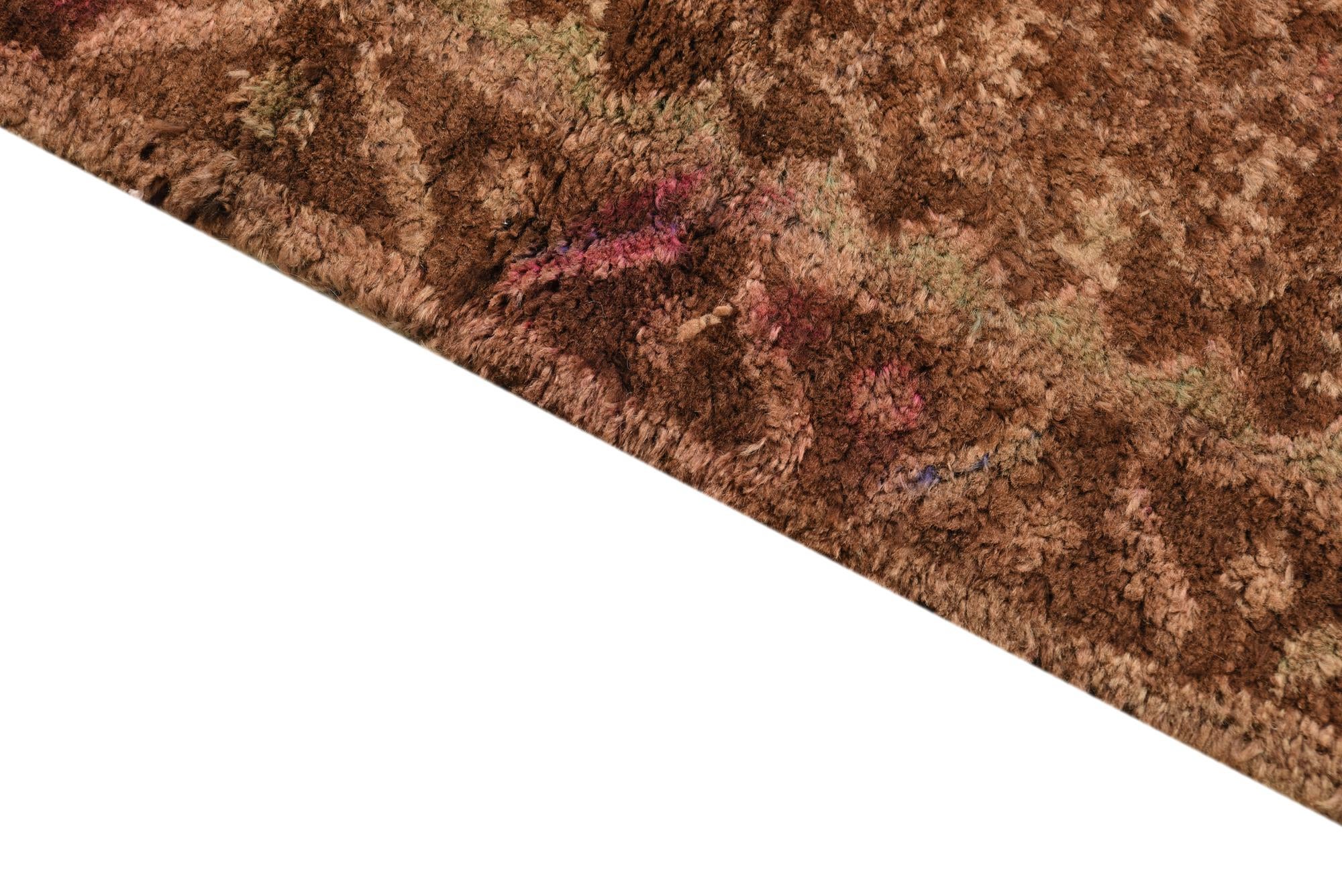3' 9 x 8' 1 Hand Knotted Ultra Vintage Persian Wool Runner Rug