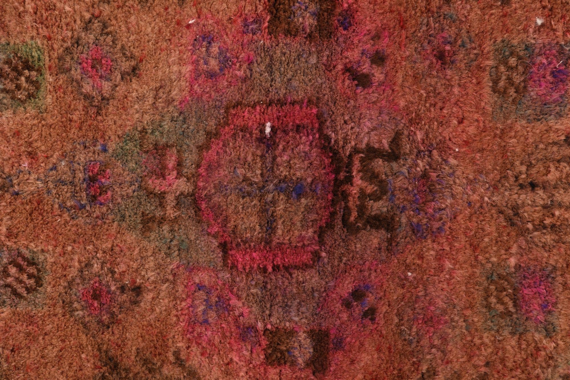 3' 9 x 8' 1 Hand Knotted Ultra Vintage Persian Wool Runner Rug