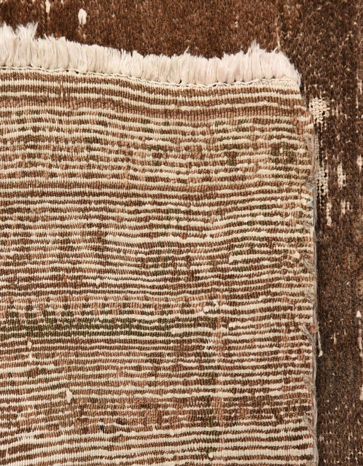 Detail image of 3' 4 x 10'  Hand Knotted Ultra Vintage Persian Wool Runner Rug