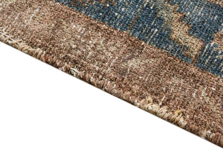 4' 3 x 8' 9 Hand Knotted Ultra Vintage Persian Wool Runner Rug