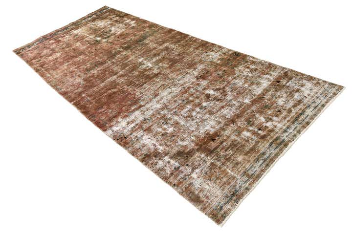 4' 1 x 9' 6 Hand Knotted Ultra Vintage Persian Wool Runner Rug