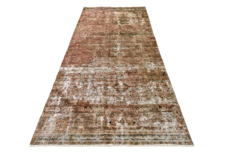 Detail image of 4' 1 x 9' 6 Hand Knotted Ultra Vintage Persian Wool Runner Rug