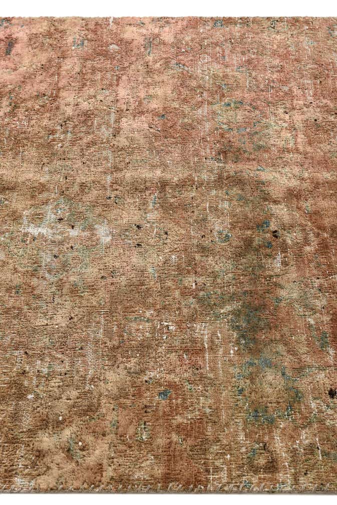 4' 1 x 9' 6 Hand Knotted Ultra Vintage Persian Wool Runner Rug