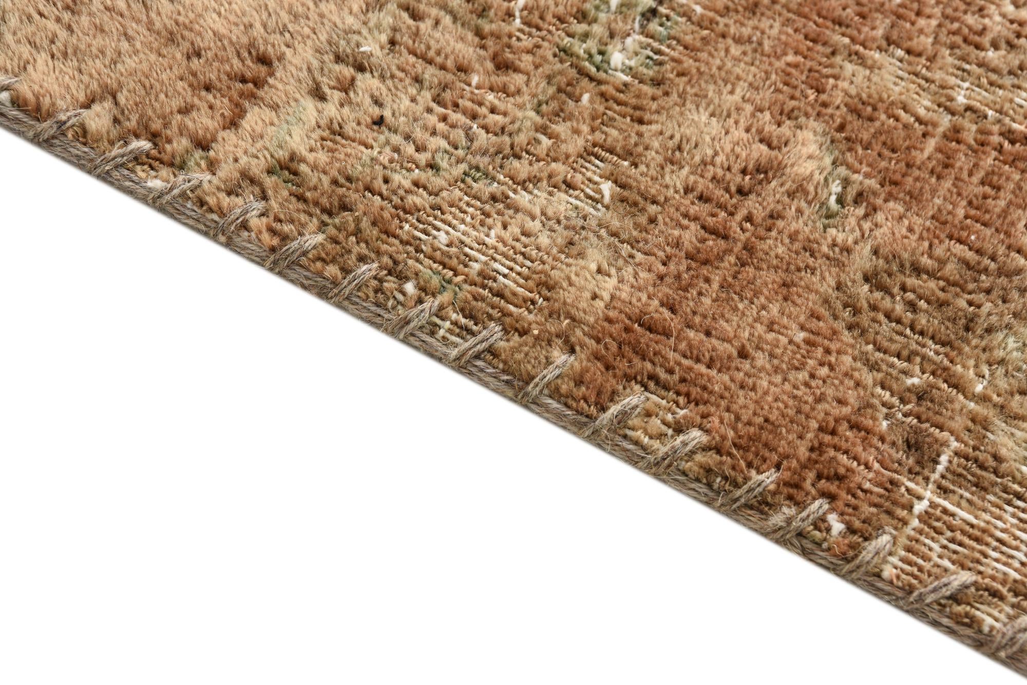 4' 1 x 9' 6 Hand Knotted Ultra Vintage Persian Wool Runner Rug
