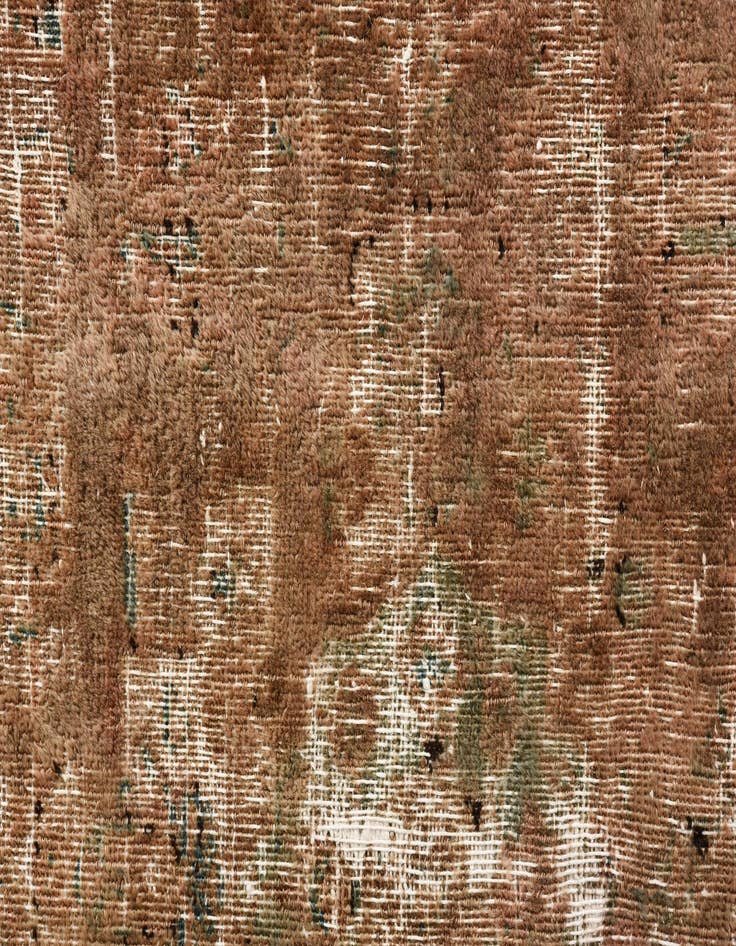 Detail image of 4' 1 x 9' 6  Hand Knotted Ultra Vintage Persian Wool Runner Rug