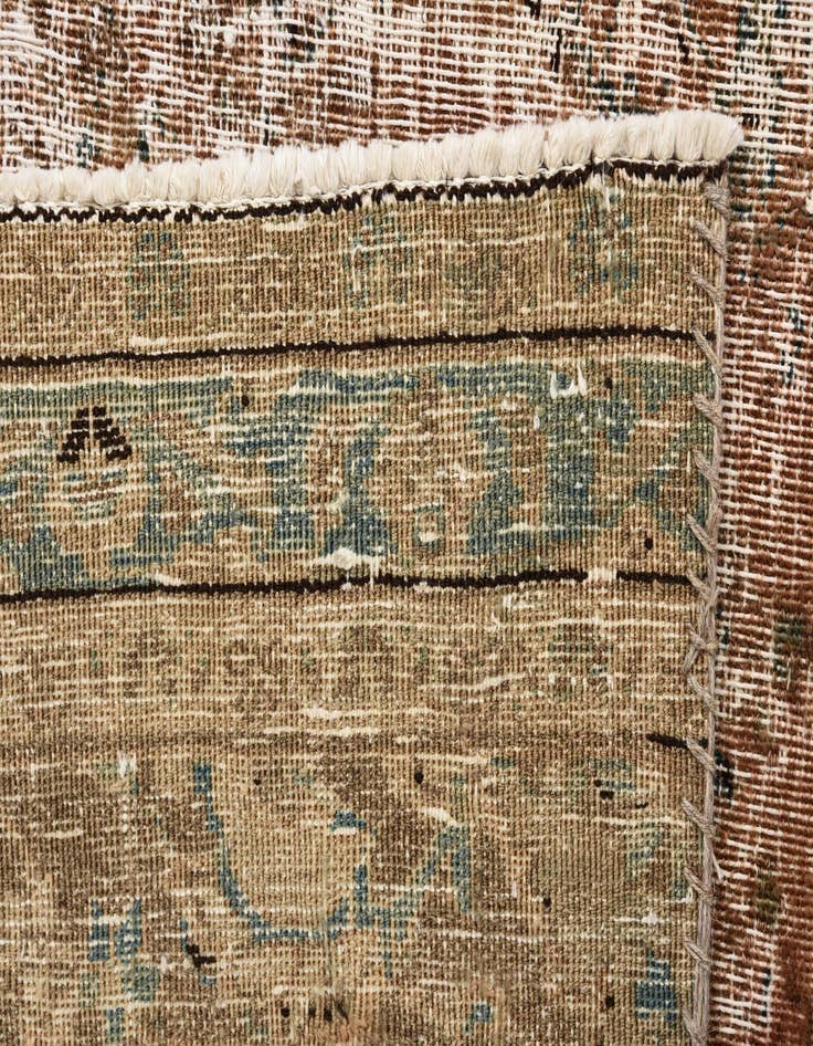 Detail image of 4' 1 x 9' 6  Hand Knotted Ultra Vintage Persian Wool Runner Rug