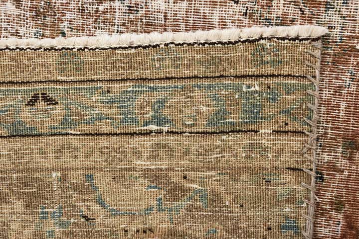 4' 1 x 9' 6 Hand Knotted Ultra Vintage Persian Wool Runner Rug