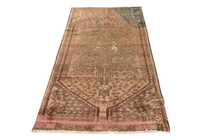 3' x 6' Hand Knotted Ultra Vintage Persian Wool Runner Rug