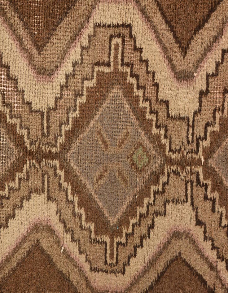 Detail image of 2' 6 x 9' 10  Hand Knotted Ultra Vintage Persian Wool Runner Rug