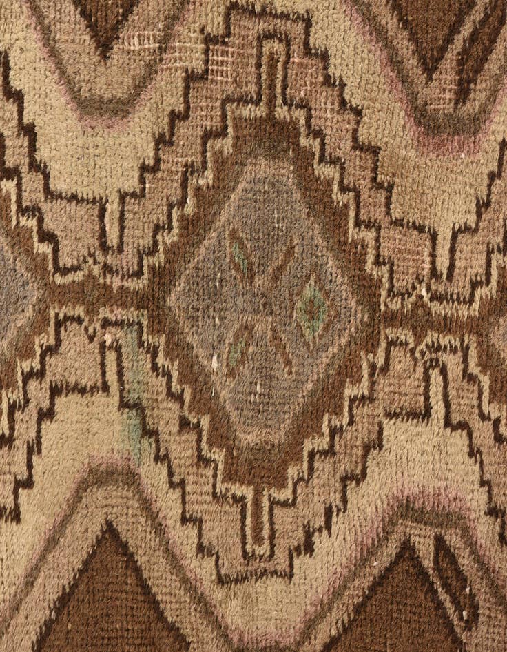 Detail image of 2' 6 x 9' 10  Hand Knotted Ultra Vintage Persian Wool Runner Rug