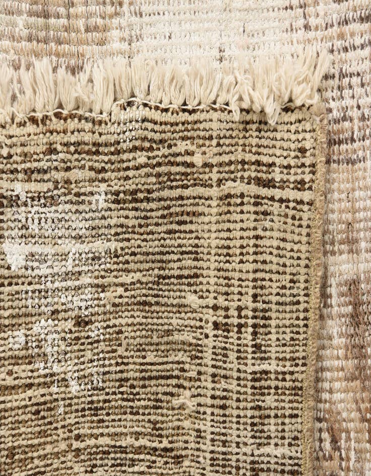 Detail image of 3' 6 x 7' 1  Hand Knotted Ultra Vintage Persian Wool Runner Rug