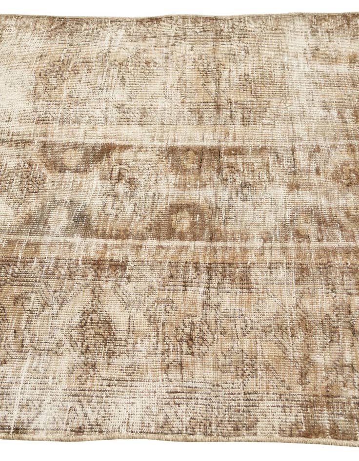 Detail image of 3' 6 x 7' 1  Hand Knotted Ultra Vintage Persian Wool Runner Rug