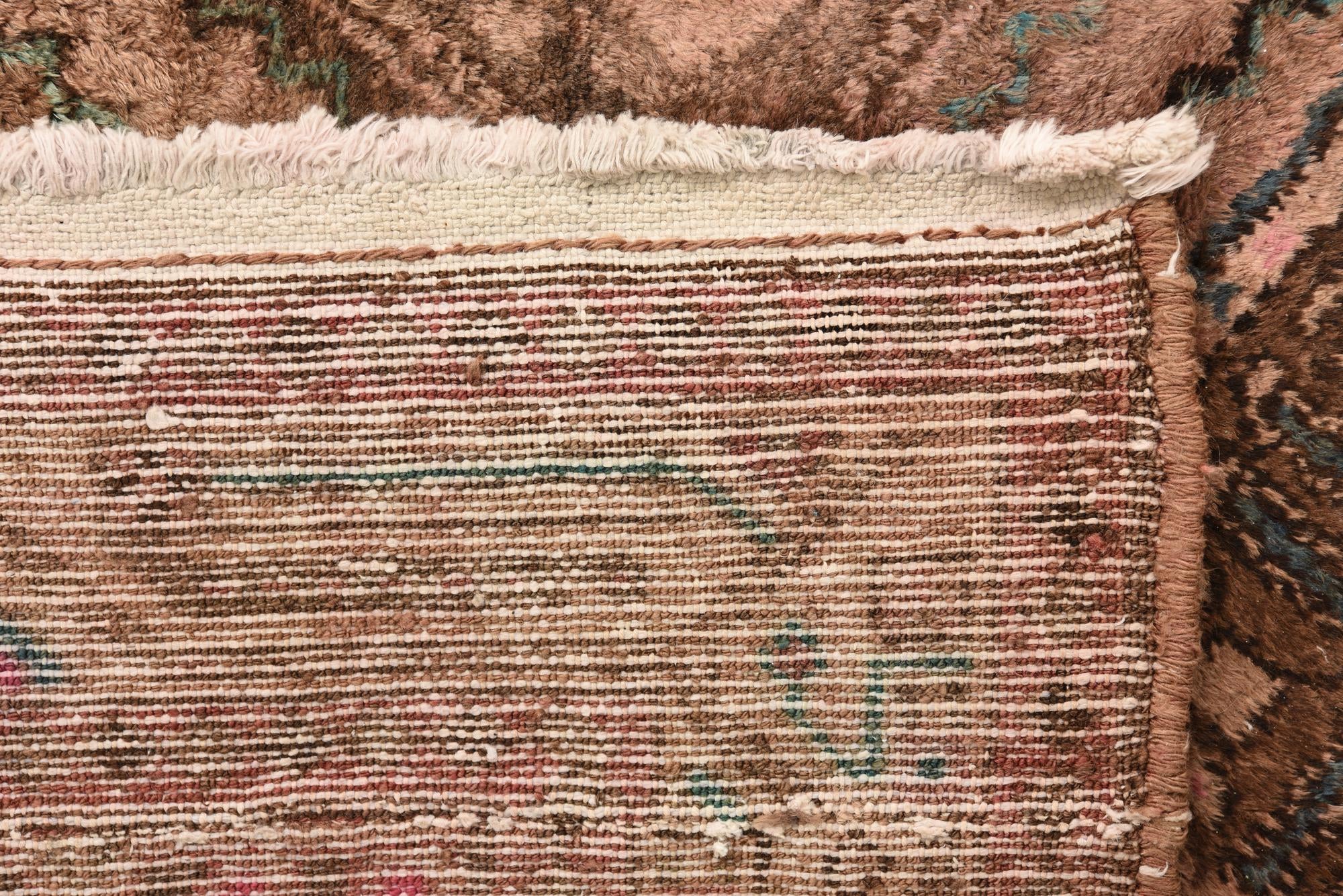 3' 4 x 8' 10 Hand Knotted Ultra Vintage Persian Wool Runner Rug