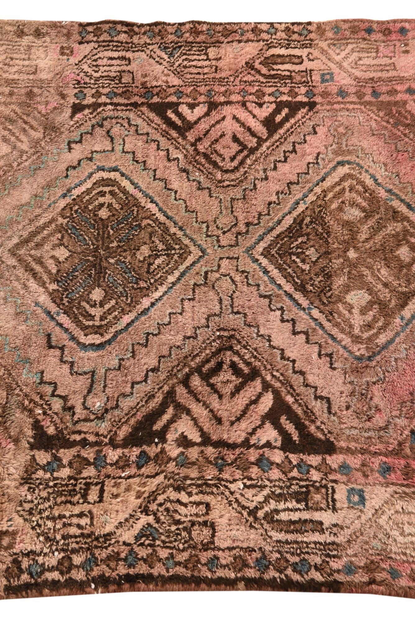3' 4 x 8' 10 Hand Knotted Ultra Vintage Persian Wool Runner Rug