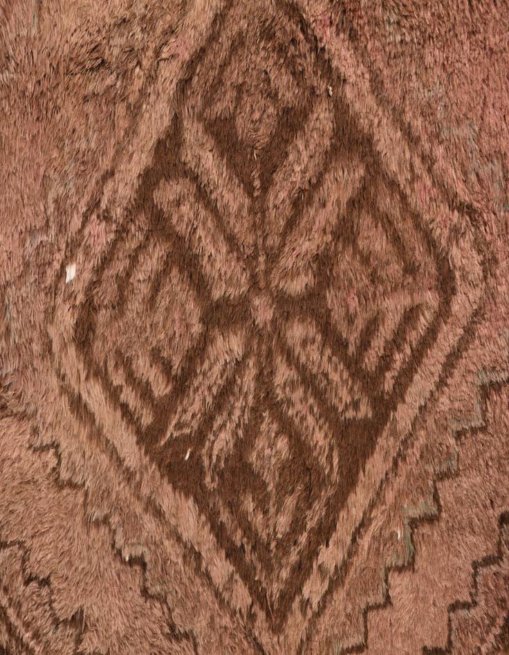 Detail image of 3' 4 x 8' 10  Hand Knotted Ultra Vintage Persian Wool Runner Rug