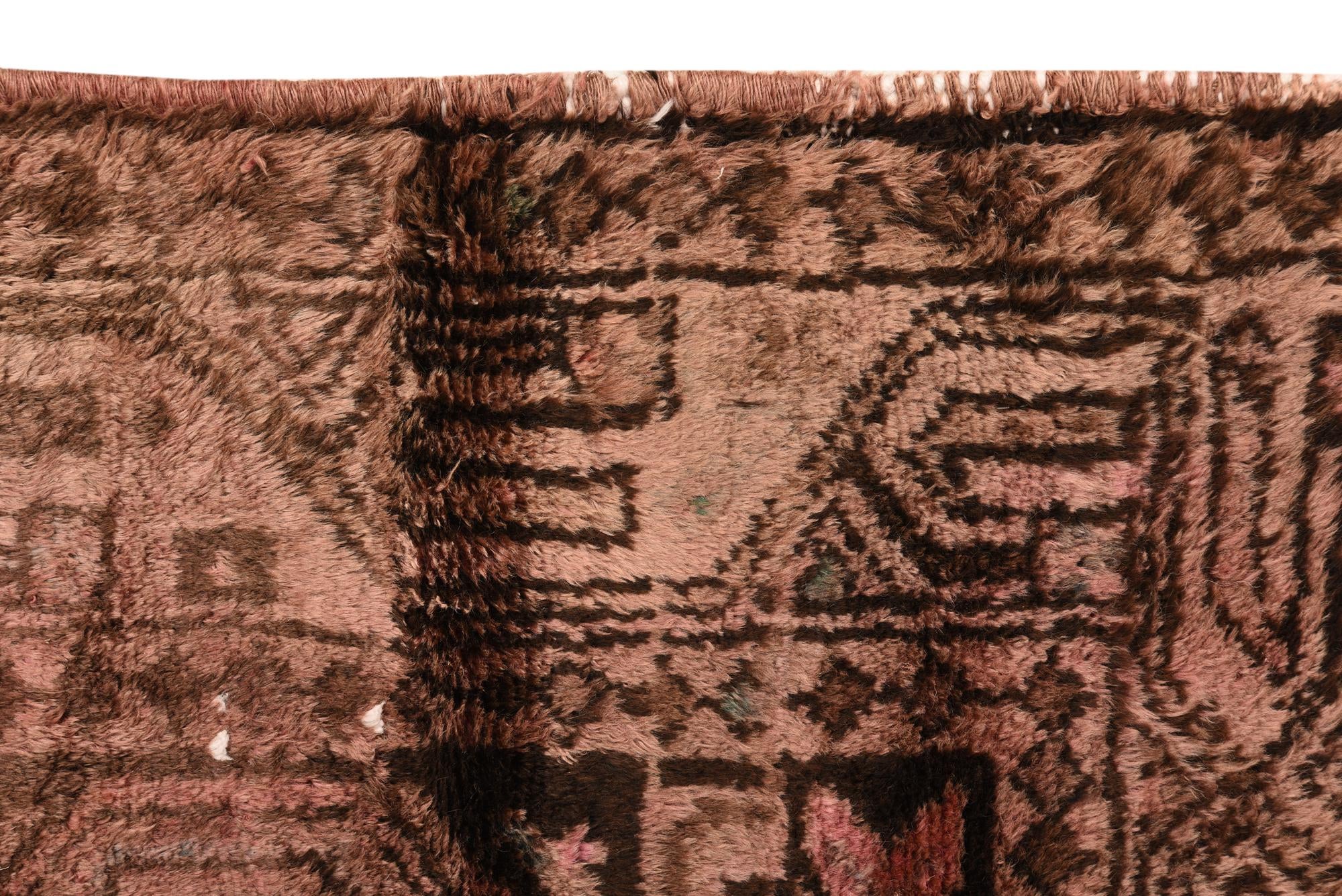 3' 4 x 8' 10 Hand Knotted Ultra Vintage Persian Wool Runner Rug