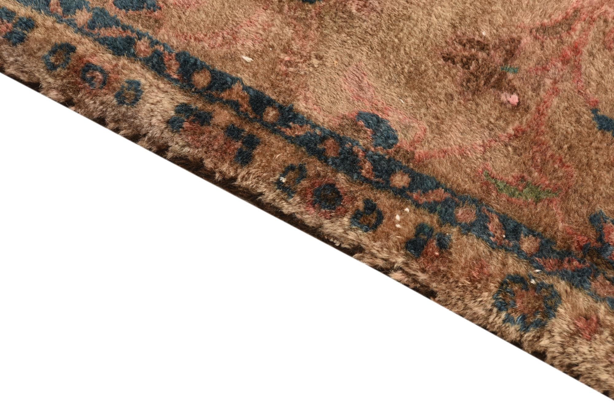 3' 10 x 7' 10 Hand Knotted Ultra Vintage Persian Wool Runner Rug