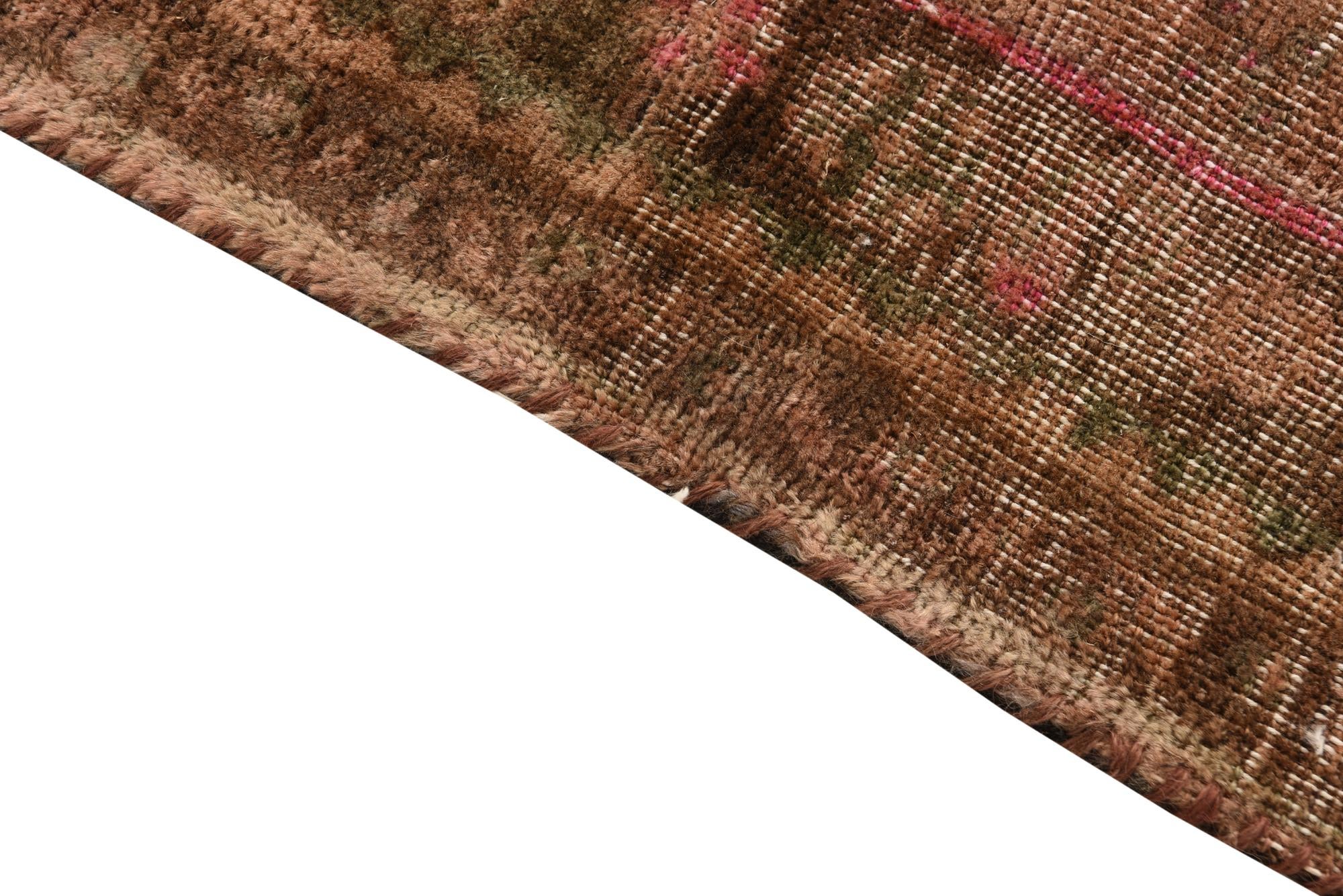 3' 5 x 9' 6 Hand Knotted Ultra Vintage Persian Wool Runner Rug