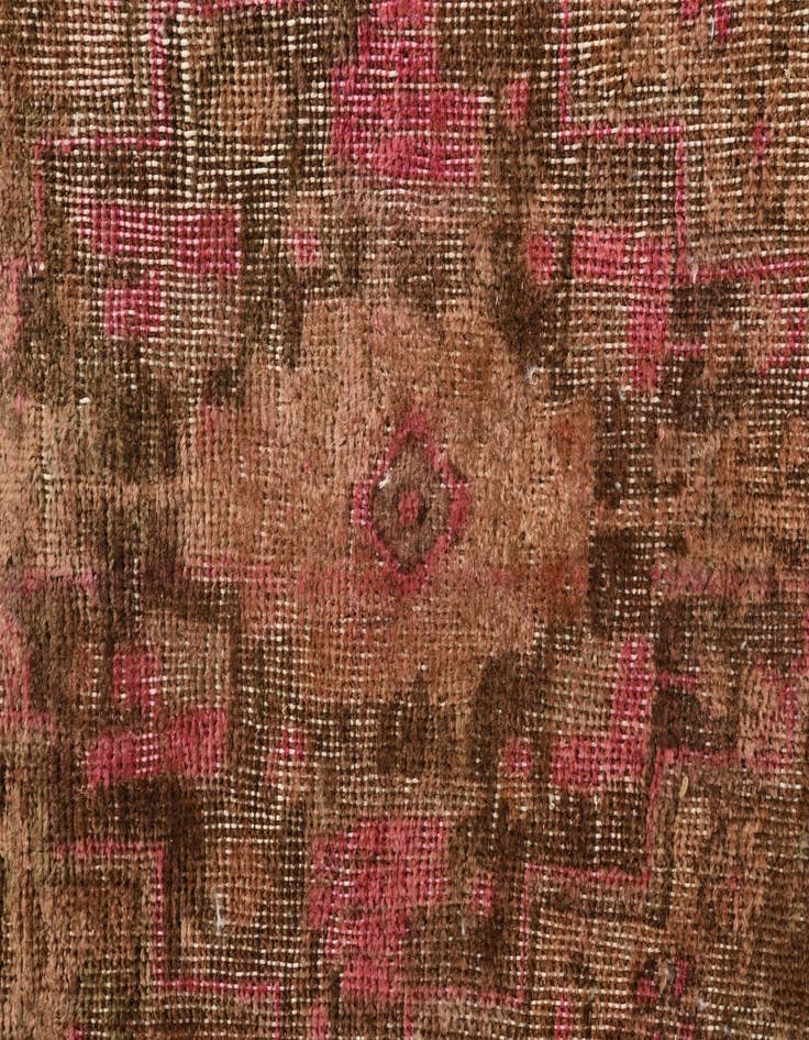 Detail image of 3' 5 x 9' 6  Hand Knotted Ultra Vintage Persian Wool Runner Rug