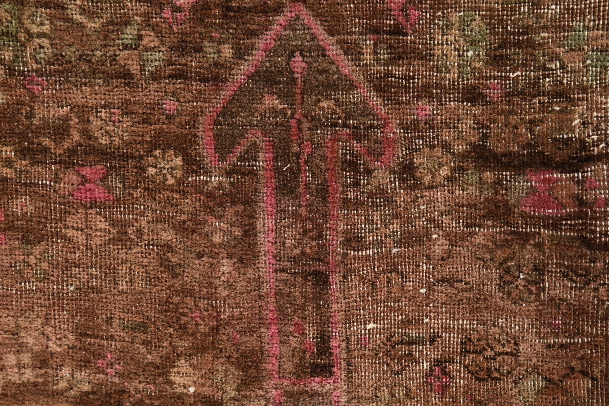 3' 5 x 9' 6 Hand Knotted Ultra Vintage Persian Wool Runner Rug