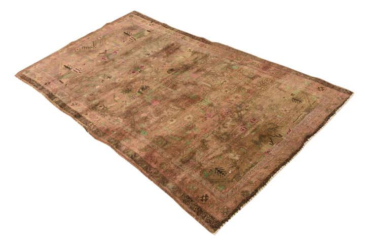 4' x 7' Hand Knotted Ultra Vintage Persian Wool Runner Rug