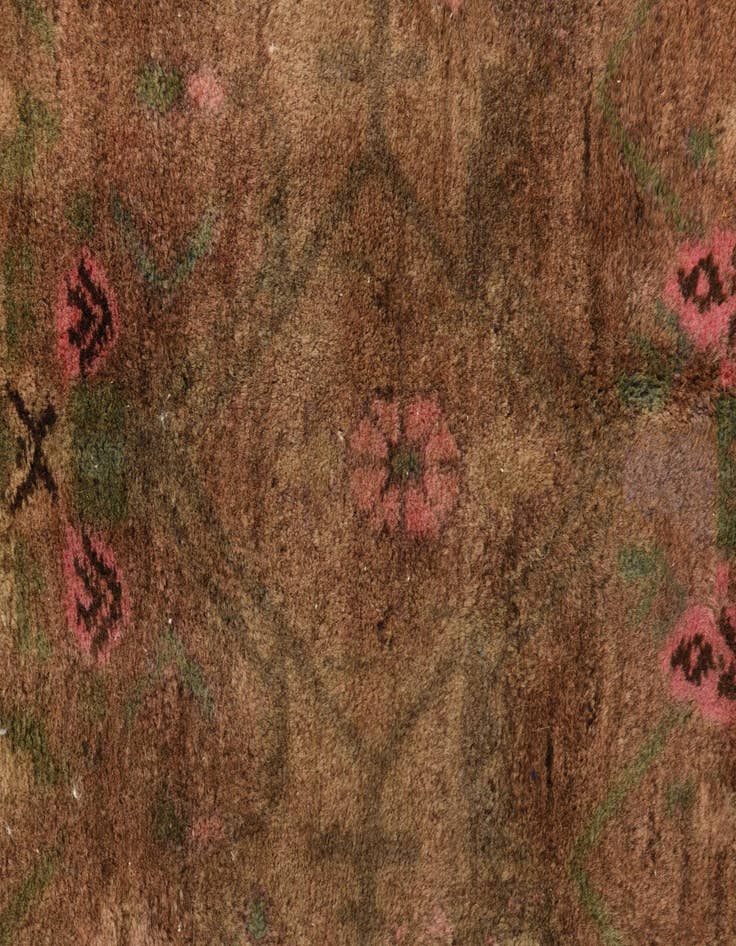 Detail image of 4' x 7'  Hand Knotted Ultra Vintage Persian Wool Runner Rug