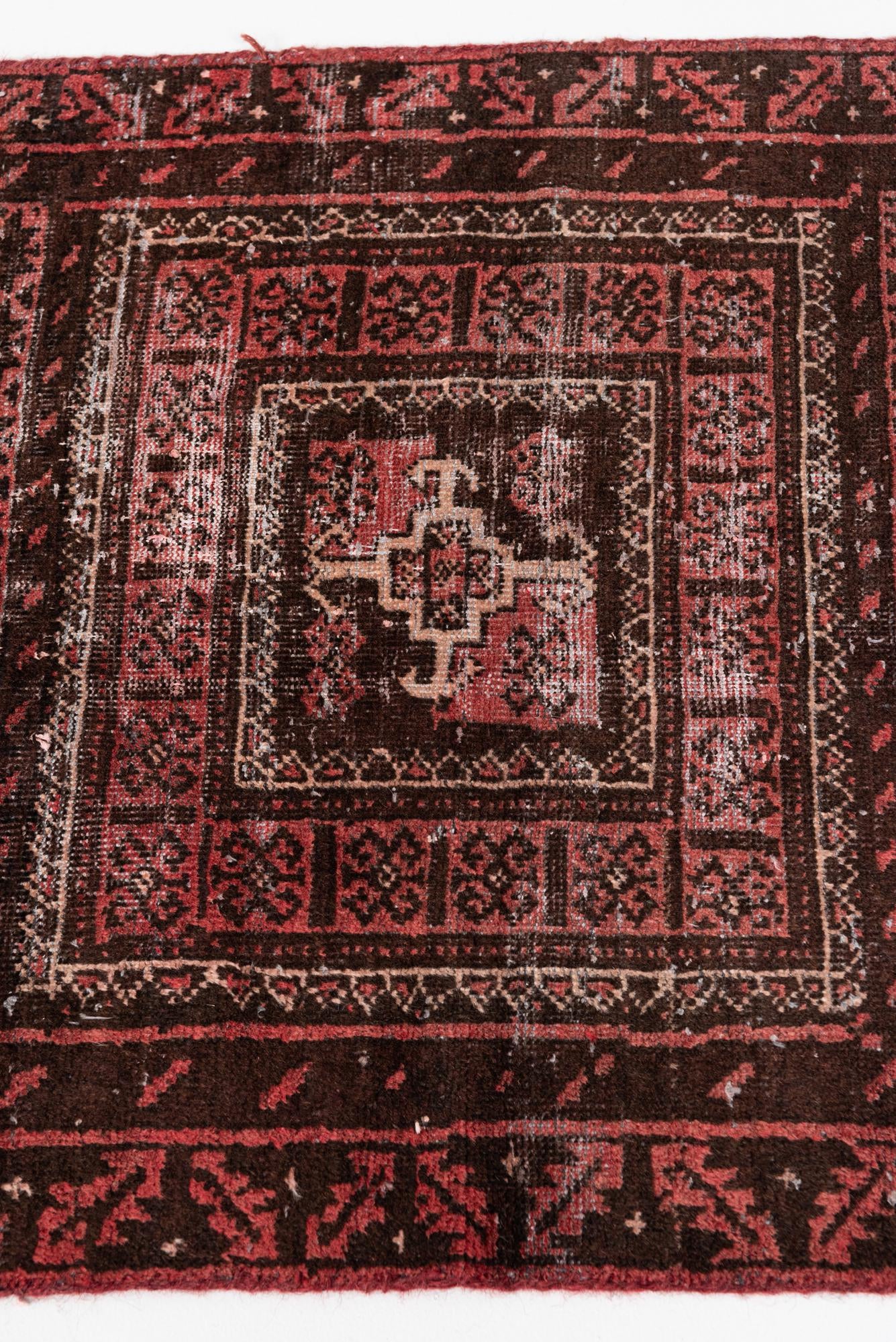 80cm x 175cm anudado a mano Ultra Vintage Alfombra Persa Lana Pasillera
