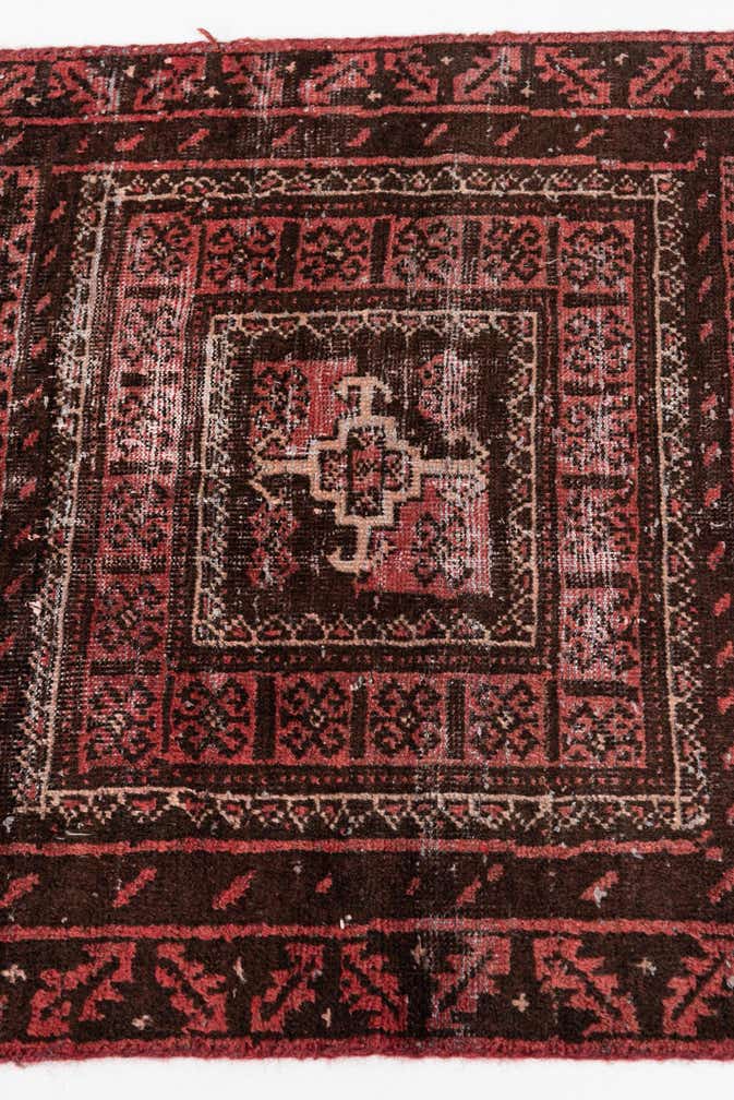 2' 8 x 5' 9 Hand Knotted Ultra Vintage Persian Wool Runner Rug
