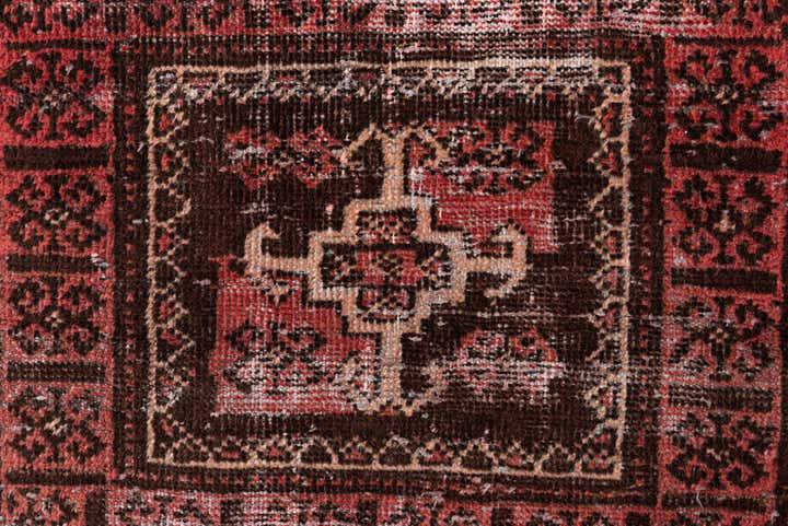 2' 8 x 5' 9 Hand Knotted Ultra Vintage Persian Wool Runner Rug