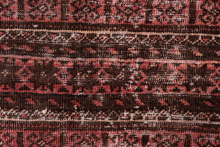 2' 8 x 5' 9 Hand Knotted Ultra Vintage Persian Wool Runner Rug