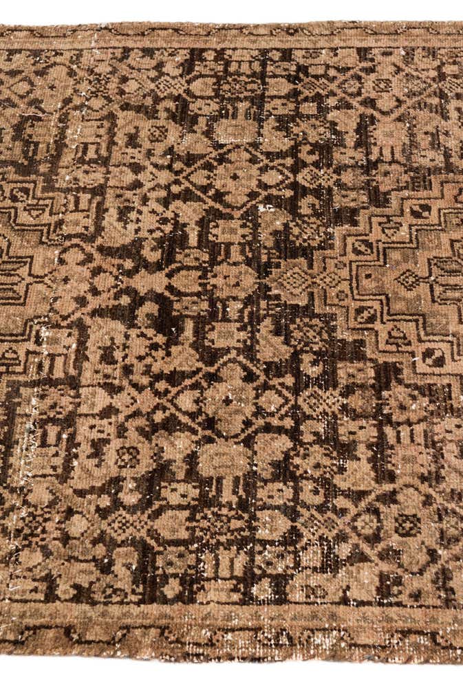 3' 5 x 10' 4 Hand Knotted Ultra Vintage Persian Wool Runner Rug