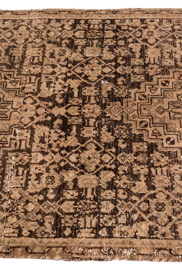 Detail image of 3' 5 x 10' 4 Hand Knotted Ultra Vintage Persian Wool Runner Rug