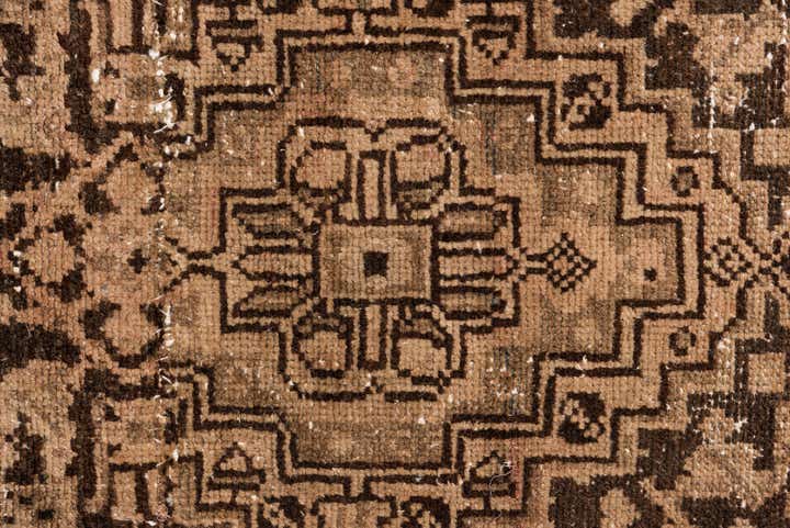 3' 5 x 10' 4 Hand Knotted Ultra Vintage Persian Wool Runner Rug