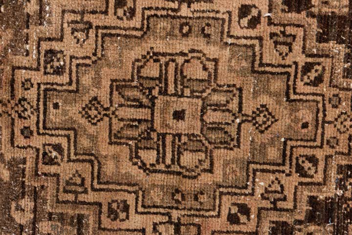 3' 5 x 10' 4 Hand Knotted Ultra Vintage Persian Wool Runner Rug