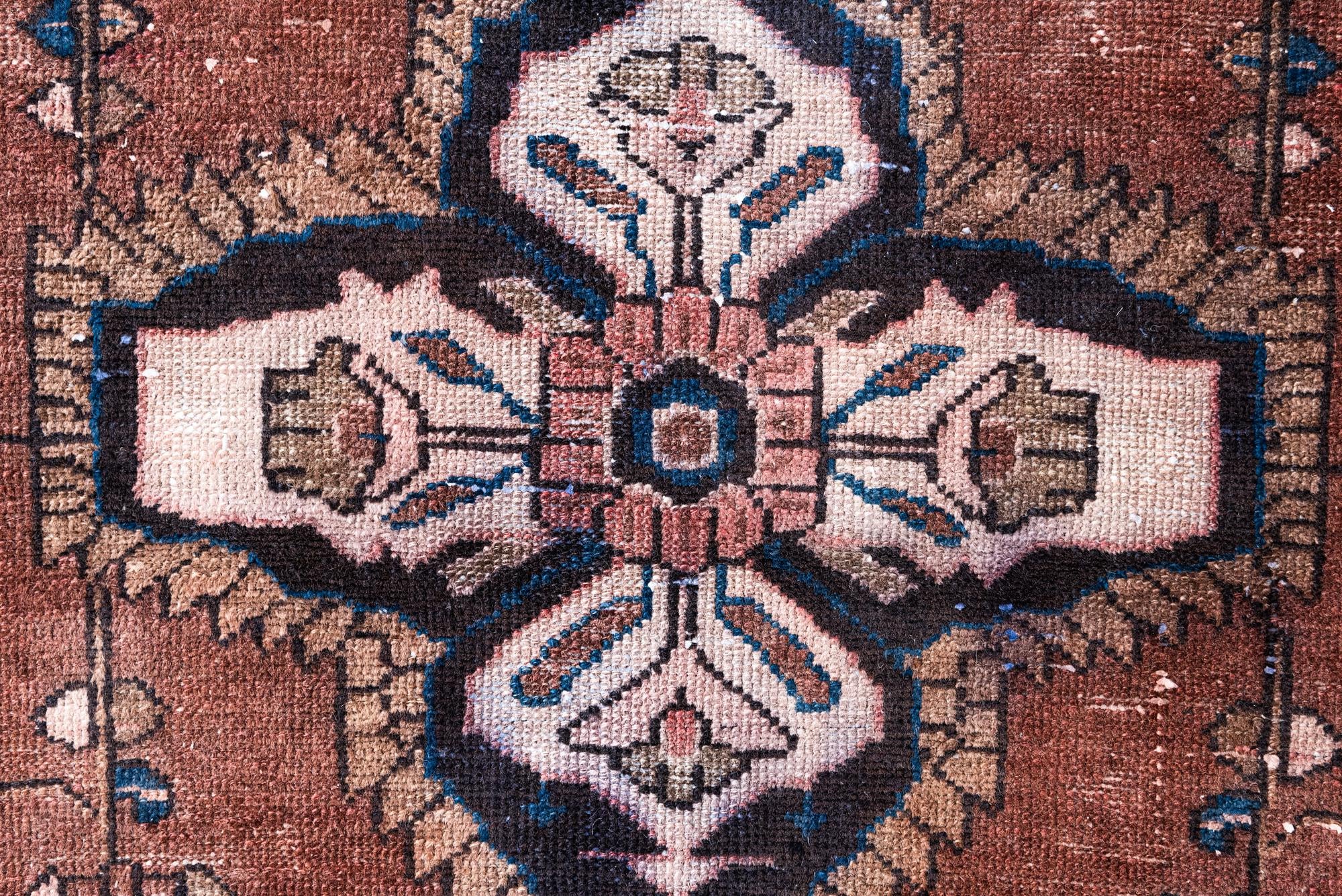 105cm x 310cm anudado a mano Ultra Vintage Alfombra Persa Lana Pasillera