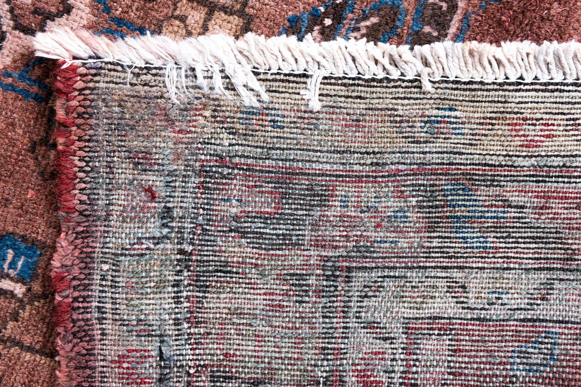 105cm x 310cm anudado a mano Ultra Vintage Alfombra Persa Lana Pasillera